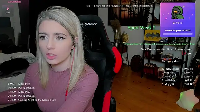 Lisaonthemoon online show from March 7, 2026, 7:30 pm