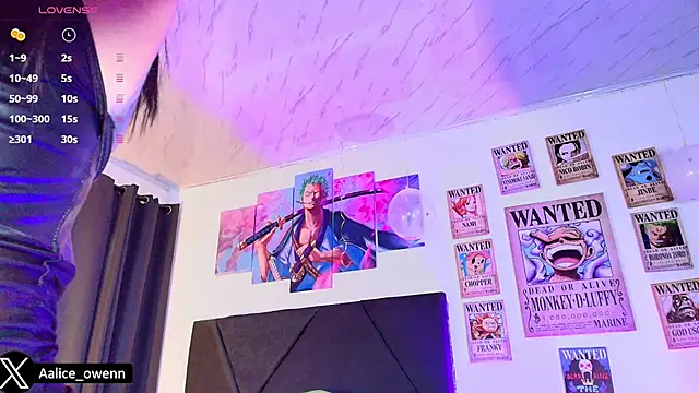 Aliceowenn online show from February 17, 2026, 9:01 pm