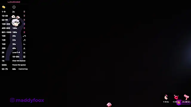 MaddyFooxx online show from April 24, 2026, 10:56 pm