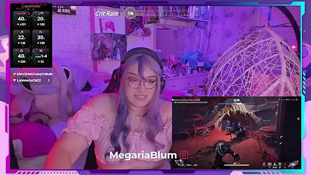 Snapshot of MegariaB chatting on February 27, 2025, 7:51 am MegariaB online show from February 27, 2025, 7:51 am