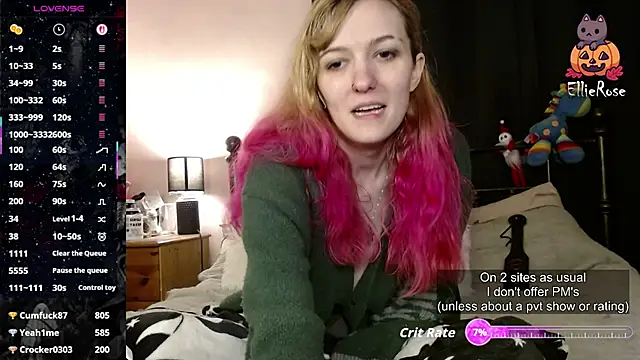 EllieeRose online show from March 15, 2026, 3:46 am