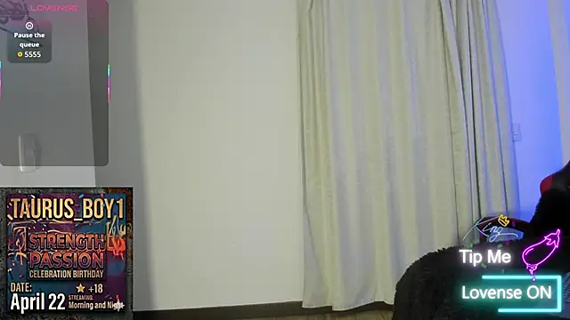 taurus boy1 online show from April 19, 2026, 11:22 am