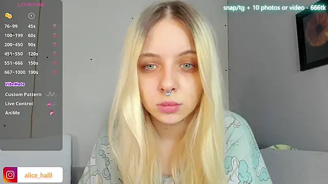 Alice Halle online show from March 6, 2025, 5:03 am