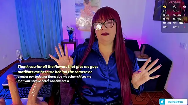 Venus R0se online show from October 25, 2025, 1:45 pm