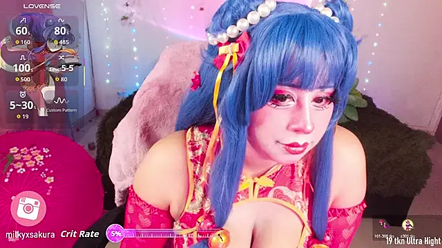 MilkyXSakura online show from October 19, 2025, 12:02 am