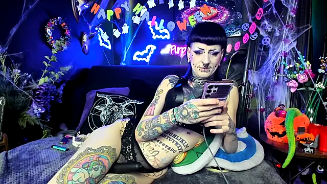 Purple Coffin666 online show from March 22, 2026, 1:23 pm