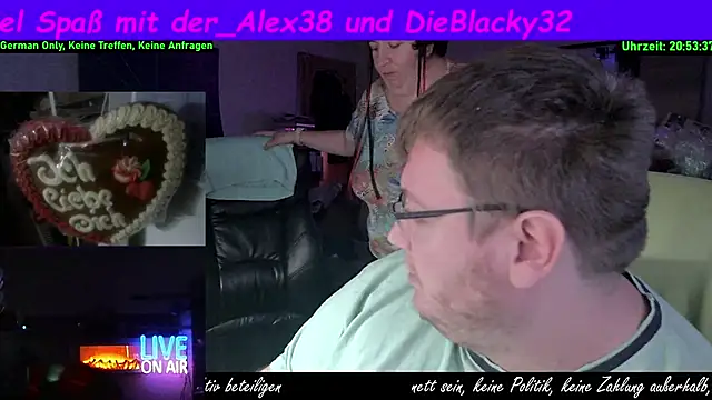 der alex38 online show from October 12, 2025, 6:53 pm