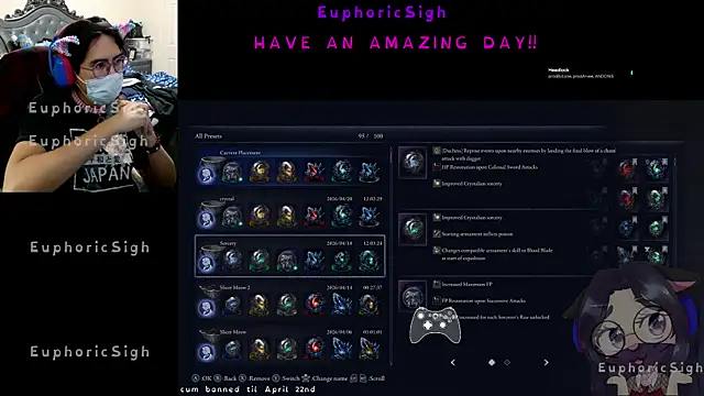 Snapshot of EuphoricSigh chatting on April 20, 2026, 5:03 pm EuphoricSigh online show from April 20, 2026, 5:03 pm