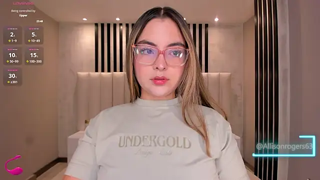 Snapshot of AllisonRogersX chatting on July 12, 2026, 11:55 am AllisonRogersX online show from July 12, 2026, 11:55 am