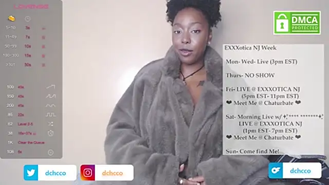 Snapshot of dchcco chatting on October 20, 2025, 5:57 pm dchcco online show from October 20, 2025, 5:57 pm