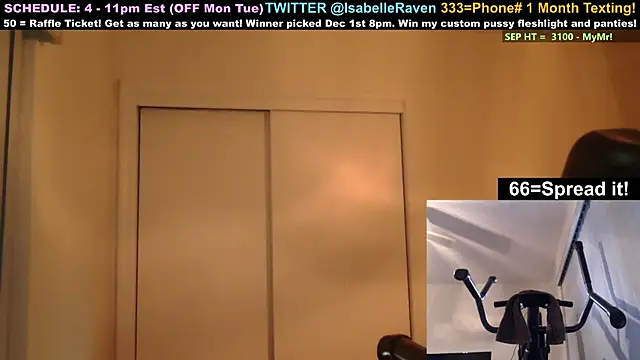 Snapshot of IsabelleRaven chatting on September 20, 2025, 11:43 pm IsabelleRaven online show from September 20, 2025, 11:43 pm