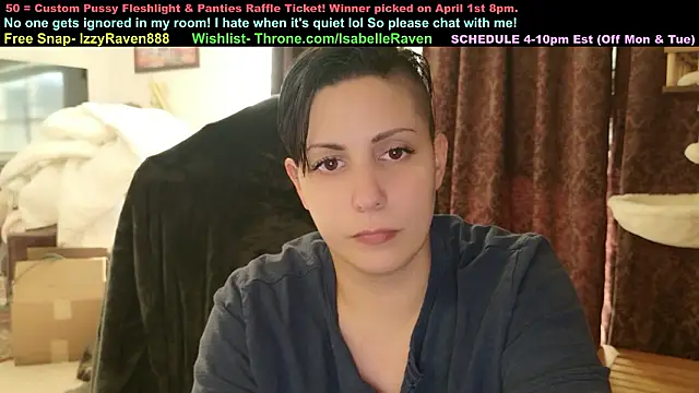 Snapshot of IsabelleRaven chatting on March 20, 2026, 9:49 pm IsabelleRaven online show from March 20, 2026, 9:49 pm