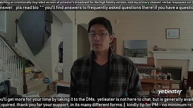 Snapshot of yetieater chatting on February 13, 2025, 8:24 pm yetieater online show from February 13, 2025, 8:24 pm