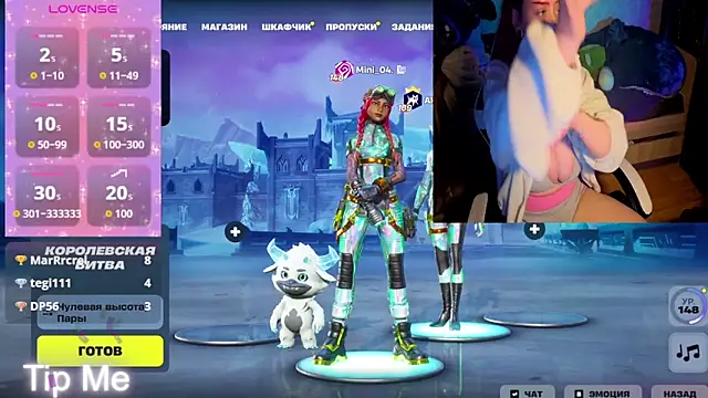 Mini Lady1 online show from April 19, 2026, 6:10 pm