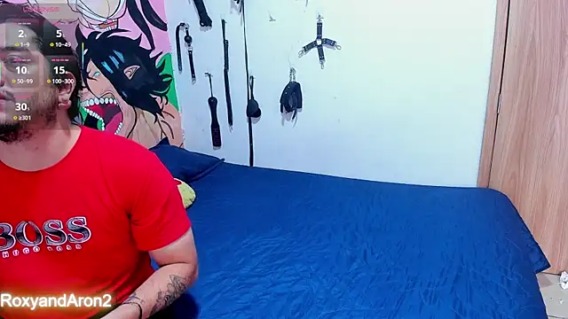 Snapshot of RoxyandAron2 chatting on October 26, 2025, 3:45 pm RoxyandAron2 online show from October 26, 2025, 3:45 pm