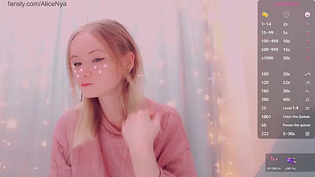 AliceNya cute online show from January 13, 2026, 6:28 am