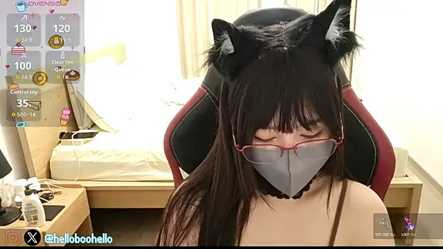 Snapshot of Helloboohello chatting on June 10, 2026, 8:04 am Helloboohello online show from June 10, 2026, 8:04 am