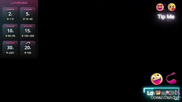 OceanCandy9 online show from January 8, 2026, 3:07 pm