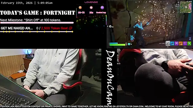 DeanonCam online show from February 15, 2026, 11:09 am