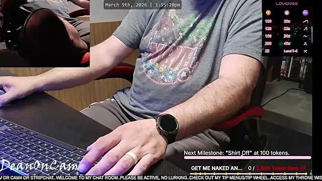 DeanonCam online show from March 9, 2026, 8:56 pm