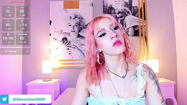 Snapshot of AlannaViera chatting on June 27, 2026, 12:00 pm AlannaViera online show from June 27, 2026, 12:00 pm