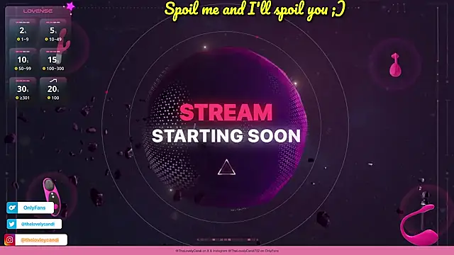 TheLovelyCandi online show from March 3, 2026, 9:00 pm