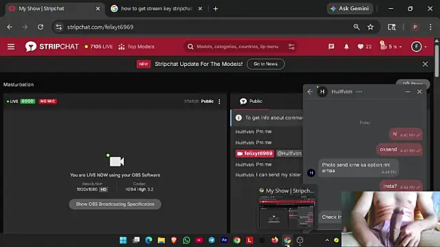 felixyt6969 online show from April 15, 2026, 11:16 am