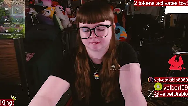 VelvetDiablo online show from March 25, 2026, 12:11 am