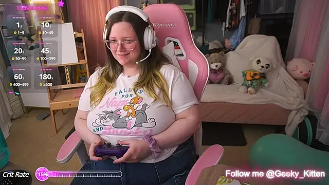 Snapshot of Geeky_Kitten chatting on March 10, 2025, 3:45 am Geeky Kitten online show from March 10, 2025, 3:45 am