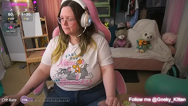 Snapshot of Geeky_Kitten chatting on March 10, 2025, 6:49 am Geeky Kitten online show from March 10, 2025, 6:49 am