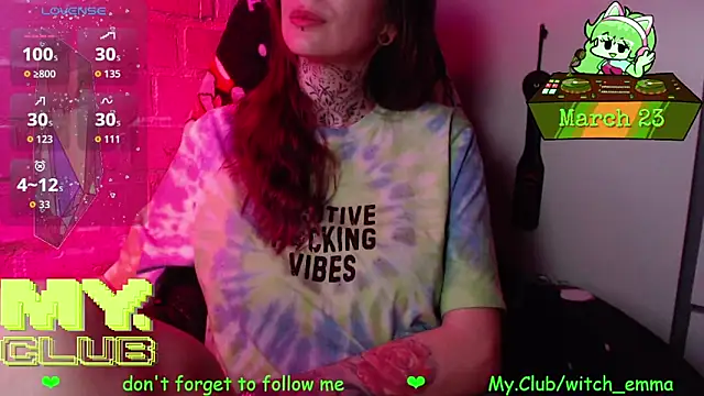 Witch Emma online show from March 23, 2026, 7:30 am