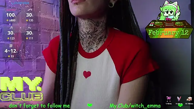 Witch Emma online show from February 12, 2026, 7:19 am