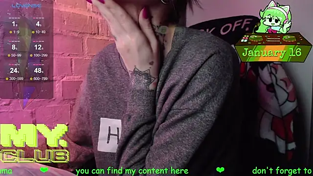 Witch Emma online show from January 16, 2026, 8:18 am