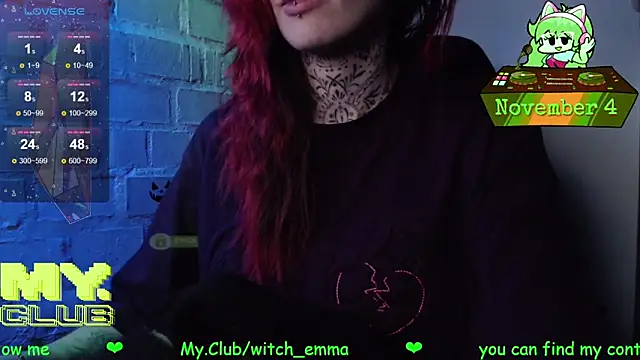 Witch Emma online show from November 4, 2025, 9:46 am