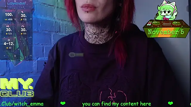 Witch Emma online show from November 5, 2025, 8:01 pm