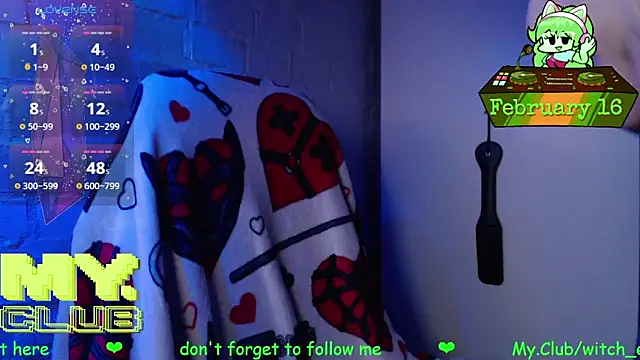 Witch Emma online show from February 16, 2026, 7:07 am