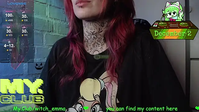 Witch Emma online show from December 2, 2025, 7:26 pm