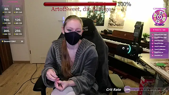 Snapshot of ArtofSweet chatting on July 1, 2026, 7:03 pm ArtofSweet online show from July 1, 2026, 7:03 pm