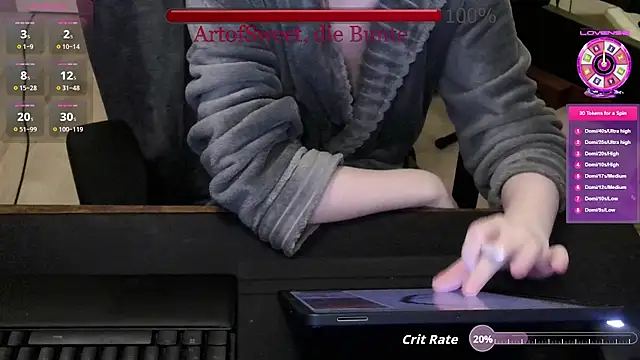 Snapshot of ArtofSweet chatting on July 20, 2026, 7:05 pm ArtofSweet online show from July 20, 2026, 7:05 pm
