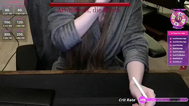 Snapshot of ArtofSweet chatting on July 23, 2026, 7:43 pm ArtofSweet online show from July 23, 2026, 7:43 pm