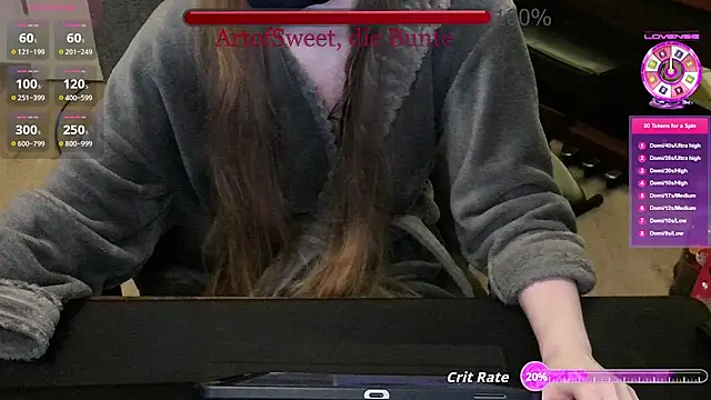 Snapshot of ArtofSweet chatting on July 16, 2026, 7:44 pm ArtofSweet online show from July 16, 2026, 7:44 pm