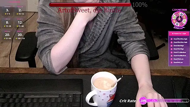 Snapshot of ArtofSweet chatting on July 31, 2026, 8:06 pm ArtofSweet online show from July 31, 2026, 8:06 pm