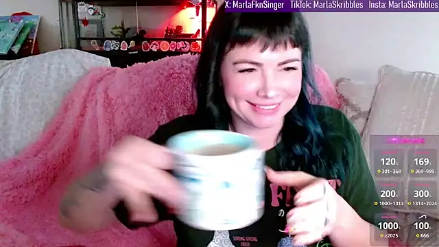 Snapshot of MarlaFknSinger chatting on January 17, 2025, 2:18 pm MarlaFknSinger online show from January 17, 2025, 2:18 pm