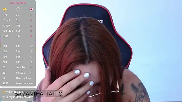 Snapshot of samantha_tattu chatting on January 28, 2025, 9:50 pm samantha tattu online show from January 28, 2025, 9:50 pm