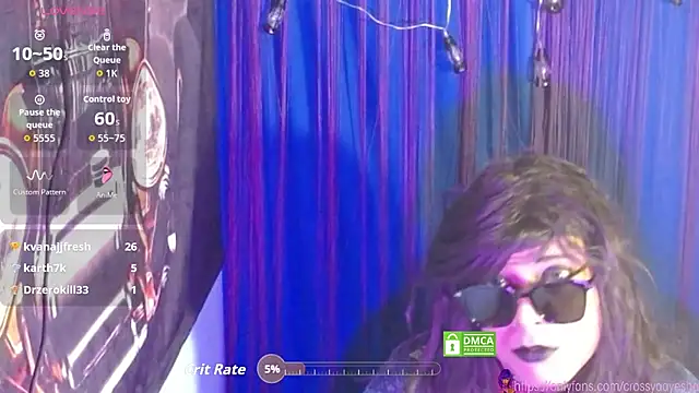 Snapshot of CrossyAayesha chatting on September 9, 2025, 6:06 pm CrossyAayesha online show from September 9, 2025, 6:06 pm