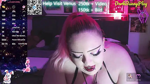 Snapshot of DarkBunnyPlay chatting on March 12, 2026, 8:51 am DarkBunnyPlay online show from March 12, 2026, 8:51 am